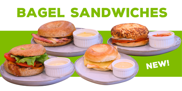 New Bagel Sandwiches – updating our cafe food offerings!